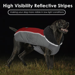 Petglad coat thick fleece lining traps warmth for cold days