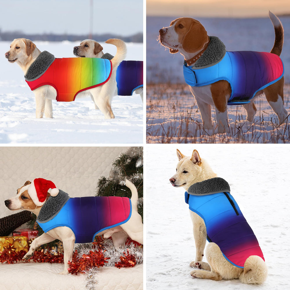 Petglad dog winter coat reflective trim boosts visibility during night walks