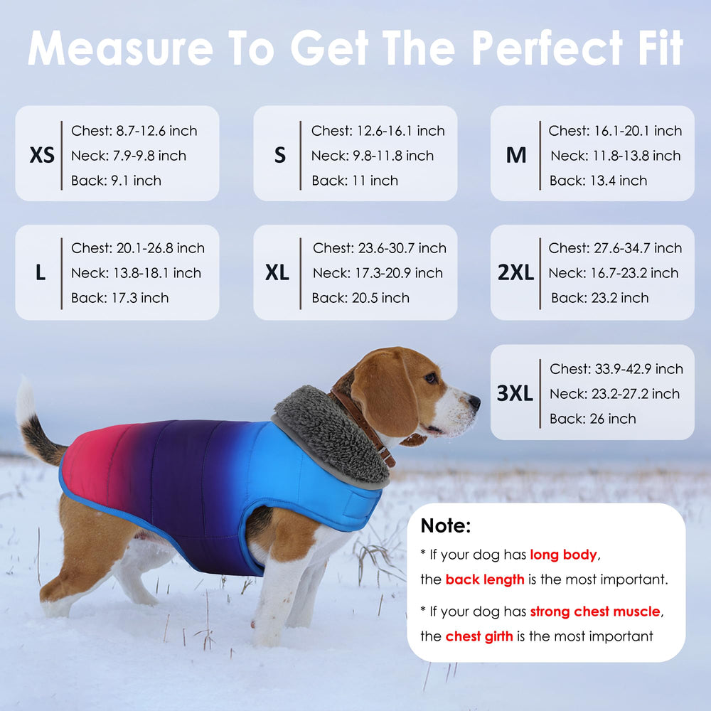 Petglad dog winter coat water-repellent fabric for snowy days