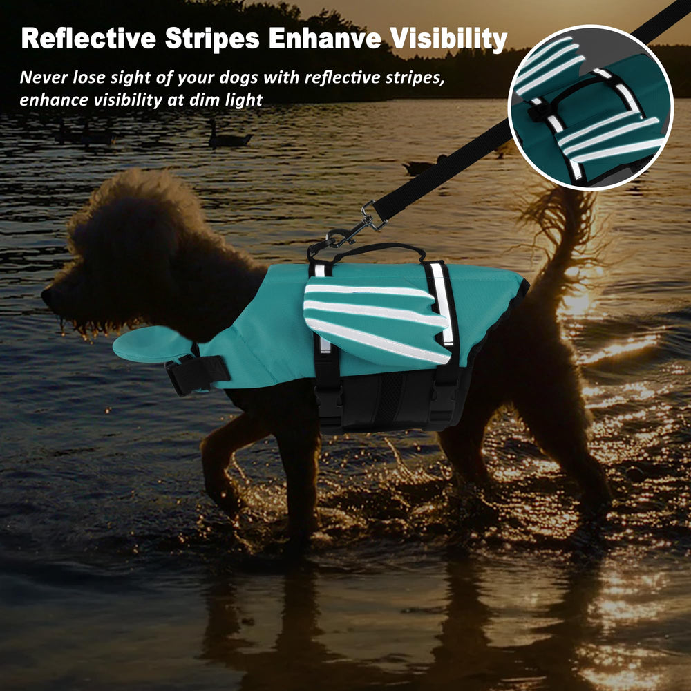 Petglad Wings dog life jacket chin float detail supports head above water