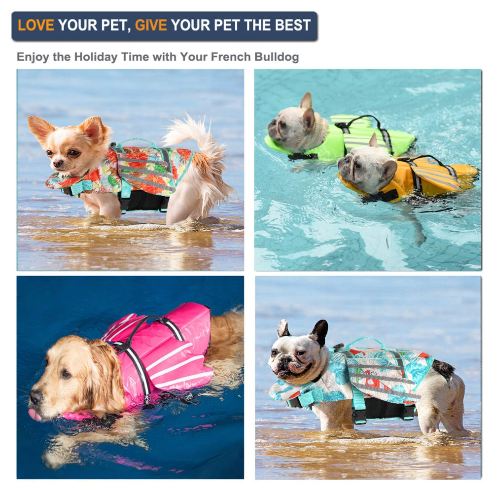 Petglad Wings jacket shows reflective stripes for low-light visibility.