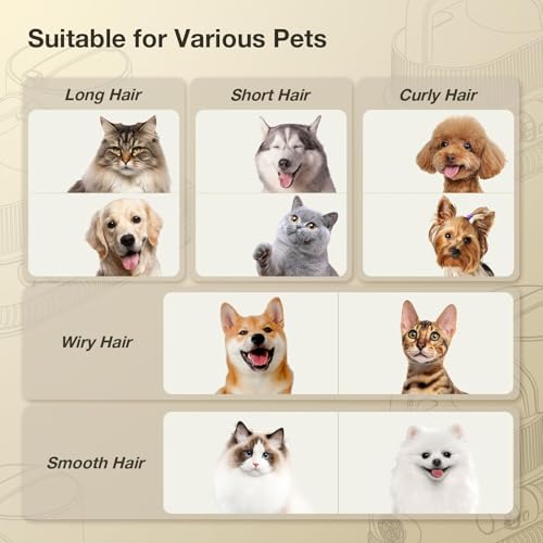 PETGUGU M1 Pro Cream 2.5L dustbin supports frequent shedding cleanup