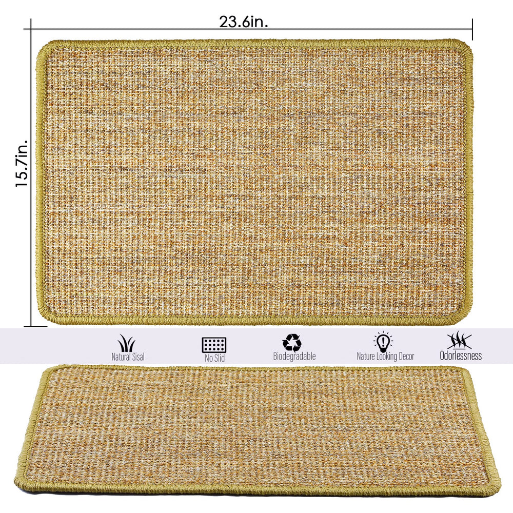 Pethave Cat Scratcher Mat Velcro tape attachment keeps mat in place, reducing slips