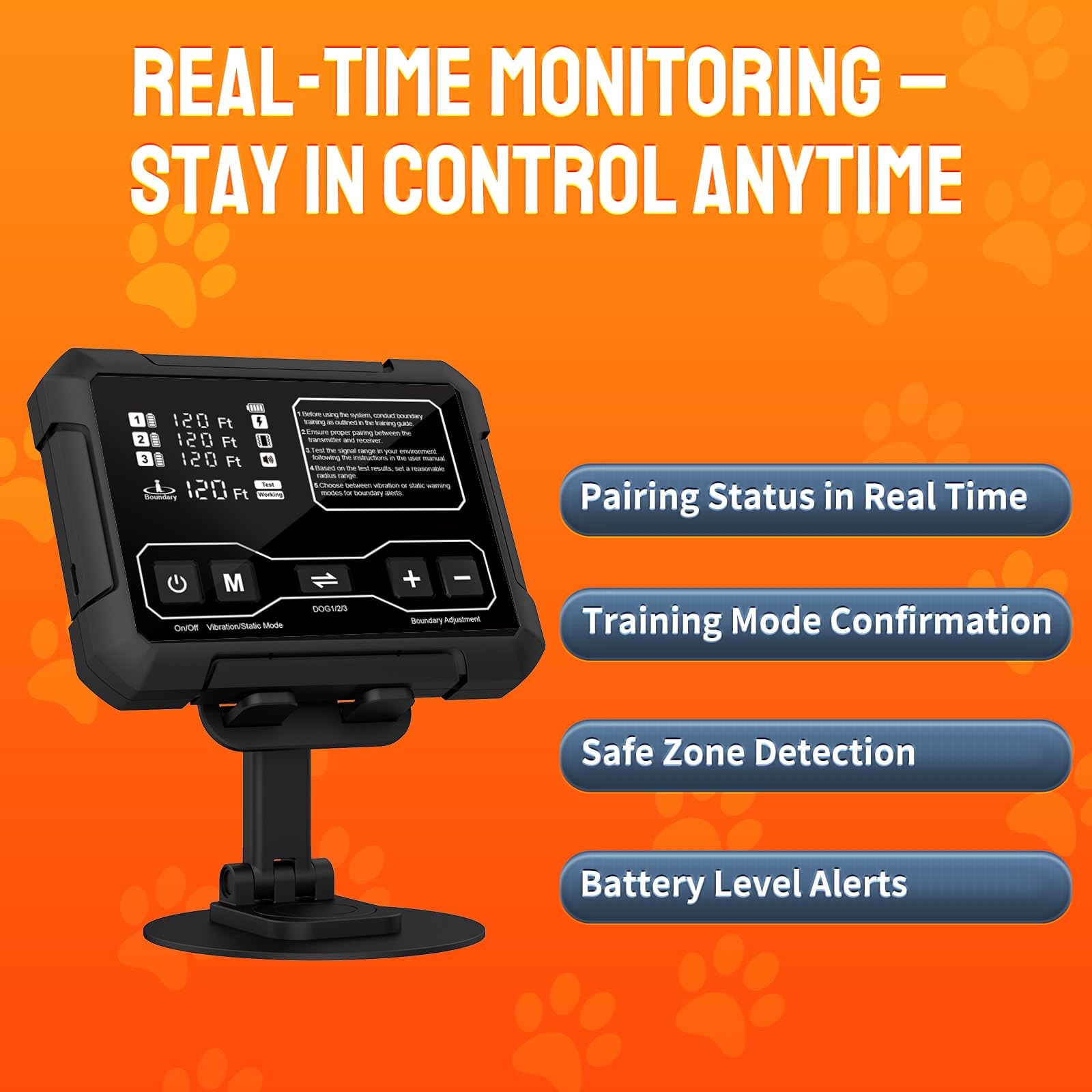 PETHEY F900 transmitter used indoors and outdoors with flexible placement