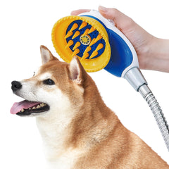 PETHROOM Pet Bath Relax Shower attachment delivers quiet, splash-free baths for dogs and cats.