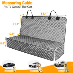 PETICON anti-slip mesh back seat cover keeps pets comfortable.