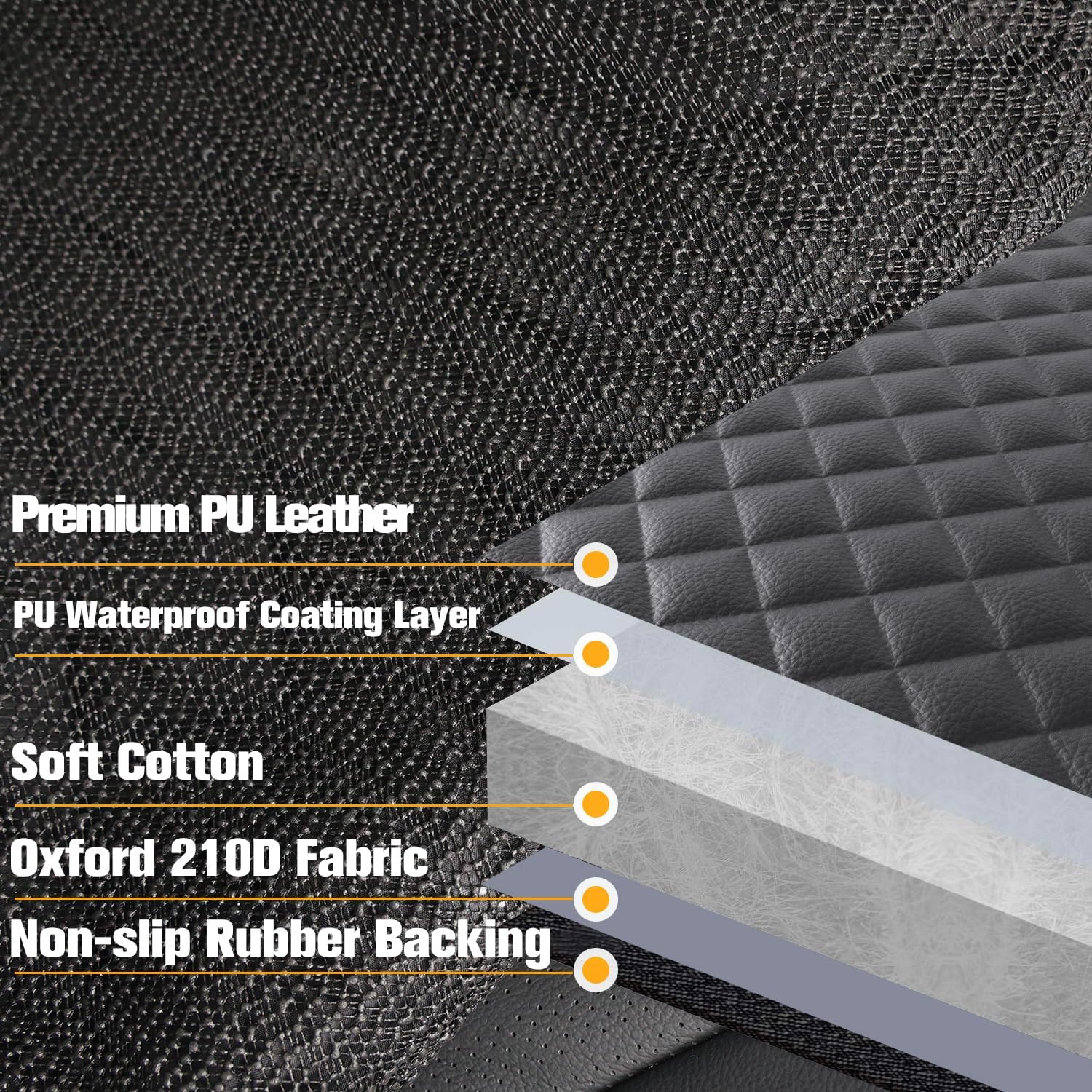 PETICON Dog Car Seat Cover all-round protection against fur, sand, and moisture.