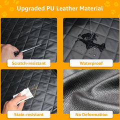 PETICON Dog Car Seat Cover non-slip backing helps prevent shifting during travel.