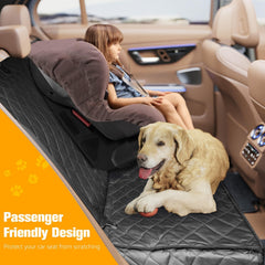 PETICON Dog Car Seat Cover waterproof material keeps seats clean during rides.