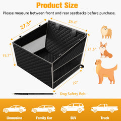 PETICON dog car seat safety leash helps prevent falls on the move.
