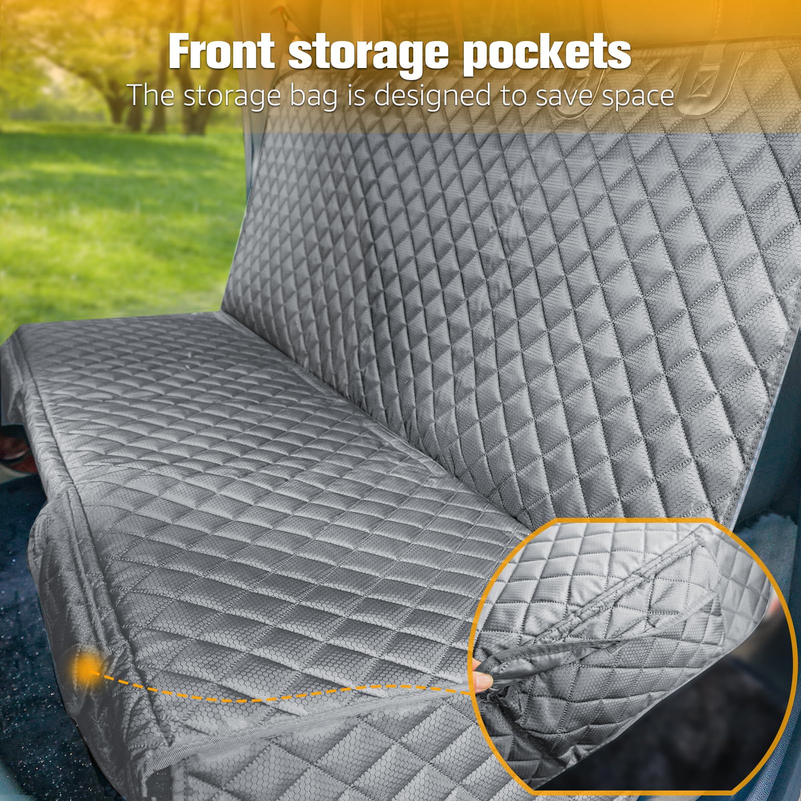 PETICON easy-clean surface invites quick wipe or vacuum after trips.