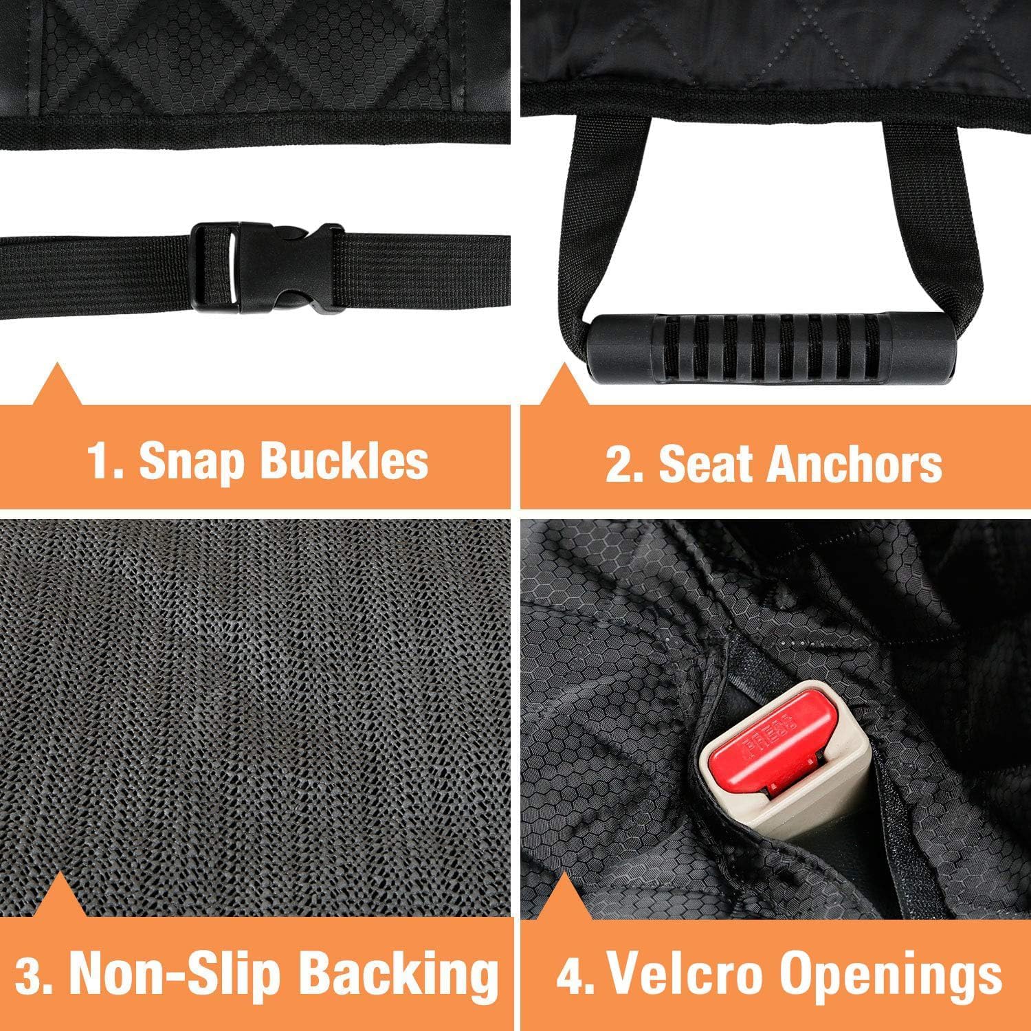 PETICON easy-install design with buckles straps and anchors for quick setup.