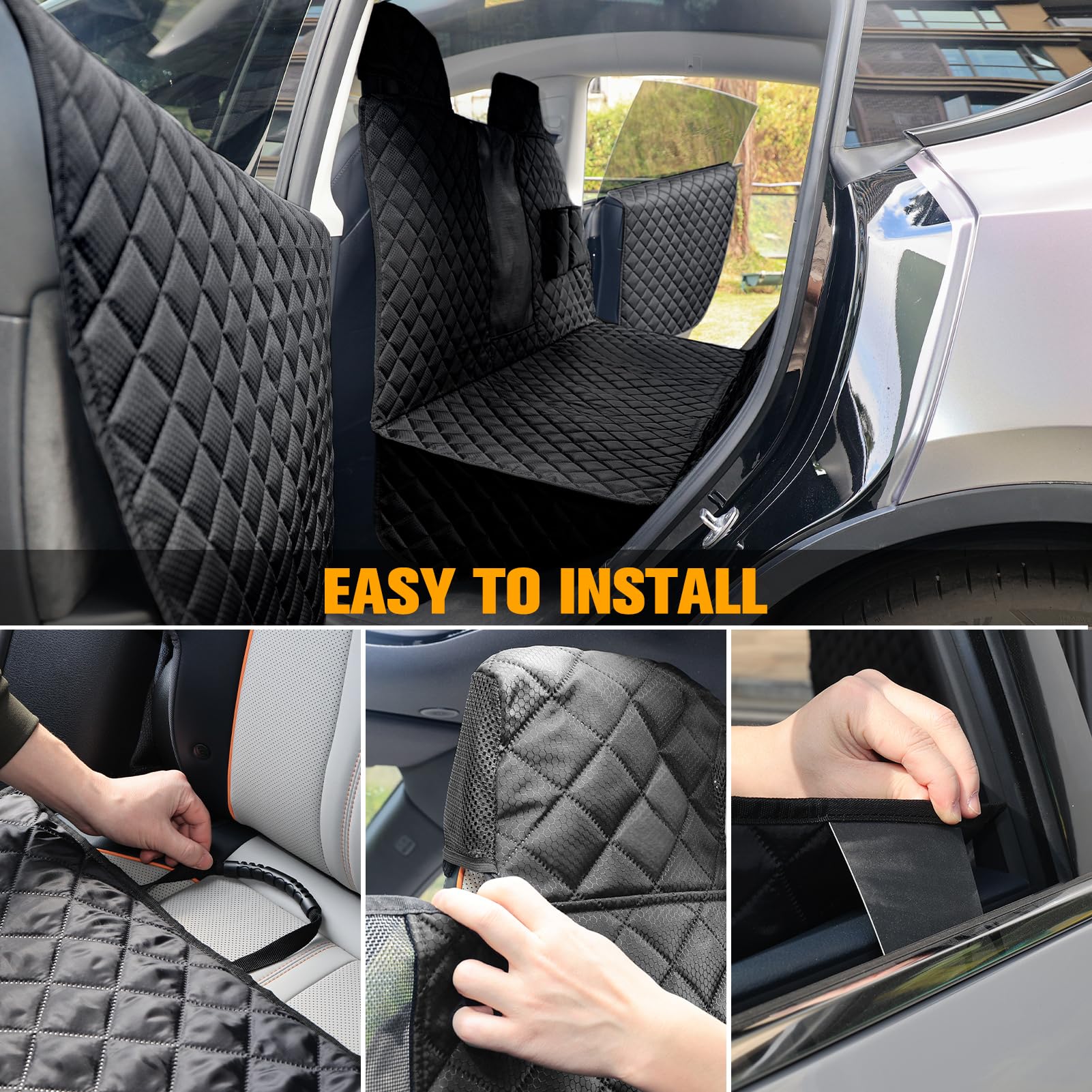 PETICON scratch-resistant material provides durable grip for active dogs.