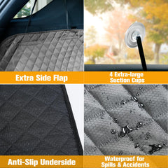 PETICON SUV Cargo Liner bumper flap protects the bumper area during entry.