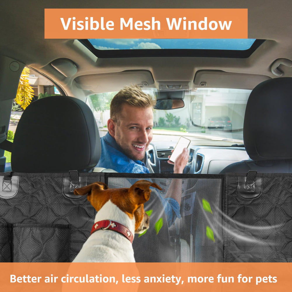 PETICON SUV Cargo Liner fixation system with suction cups and Velcro anchors for stability.