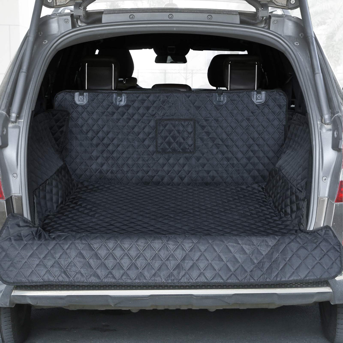 PETICON SUV Cargo Liner folded cover shows compact storage and protective layer