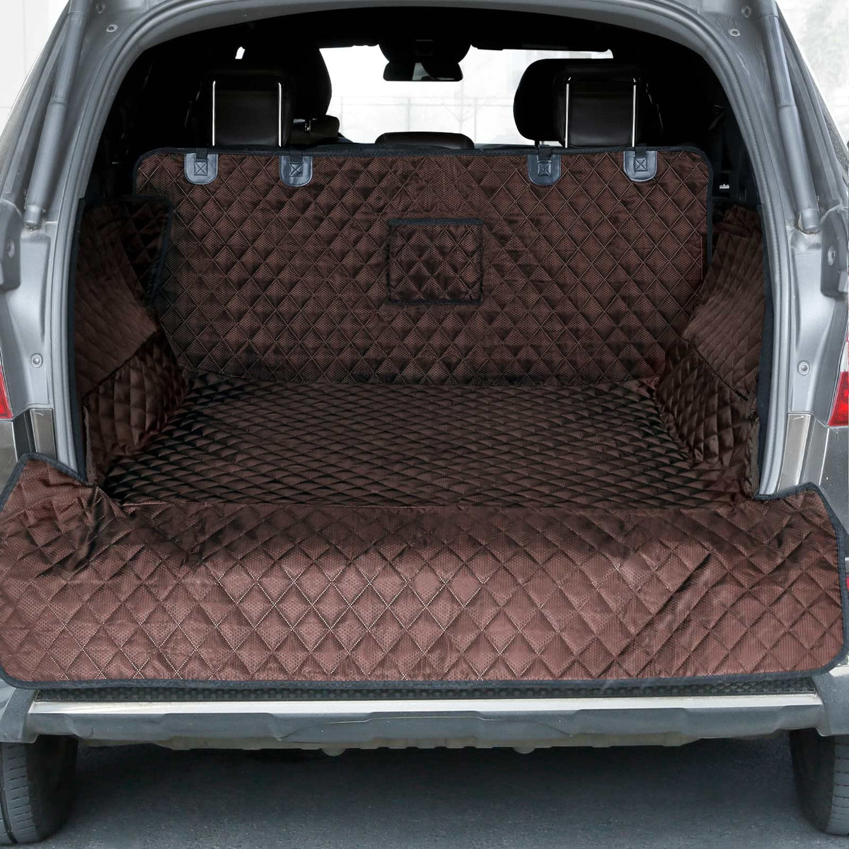 PETICON SUV Cargo Liner folded-fit shows versatile coverage for SUVs