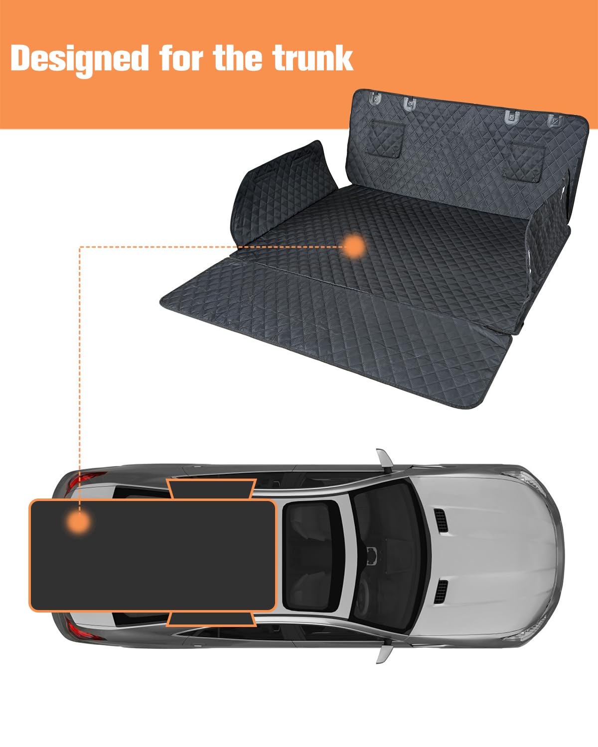 PETICON SUV cargo liner full-size fit demonstrates roomy coverage for large vehicles
