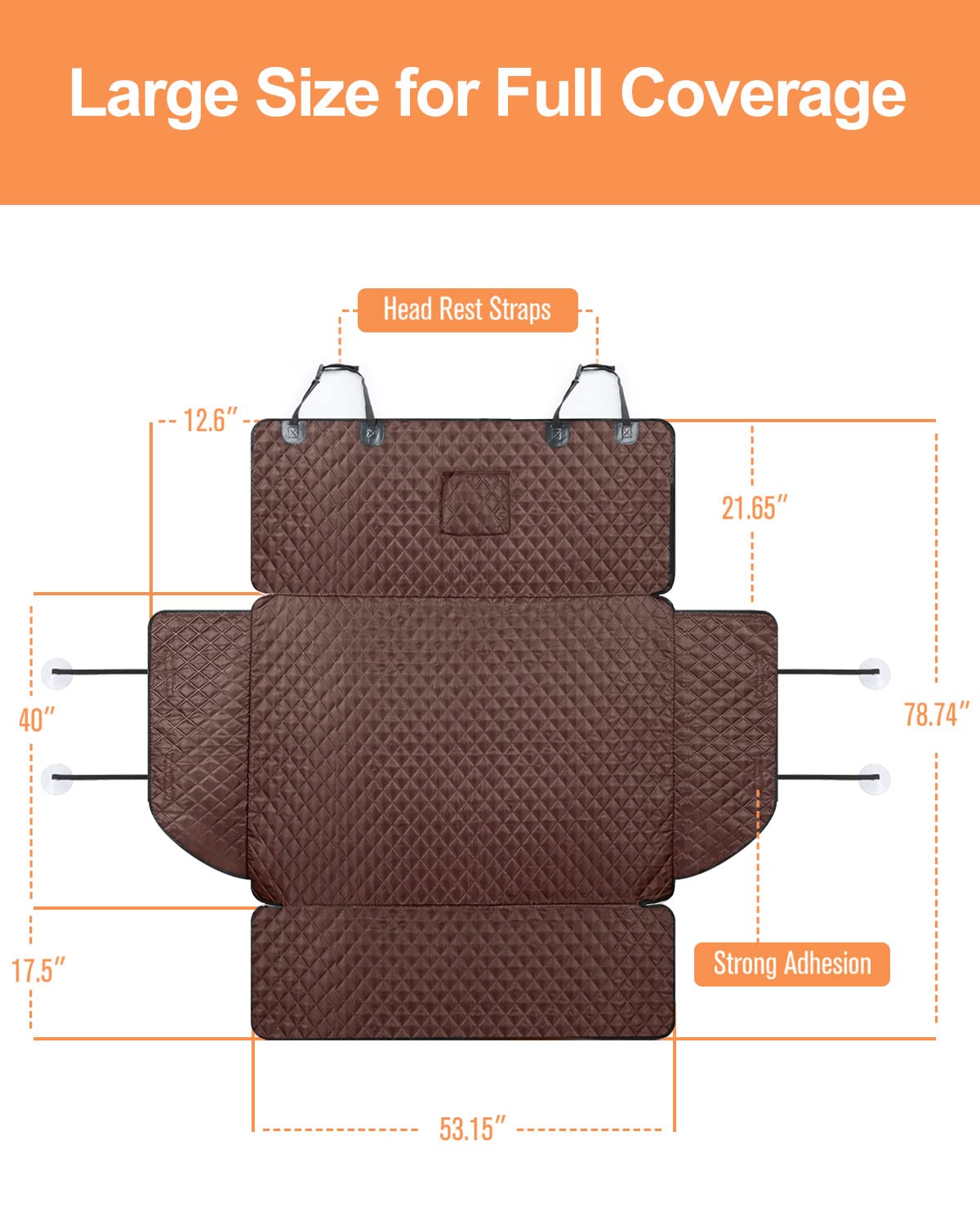 PETICON SUV Cargo Liner non-slip-back prevents shifting on turns and bumps