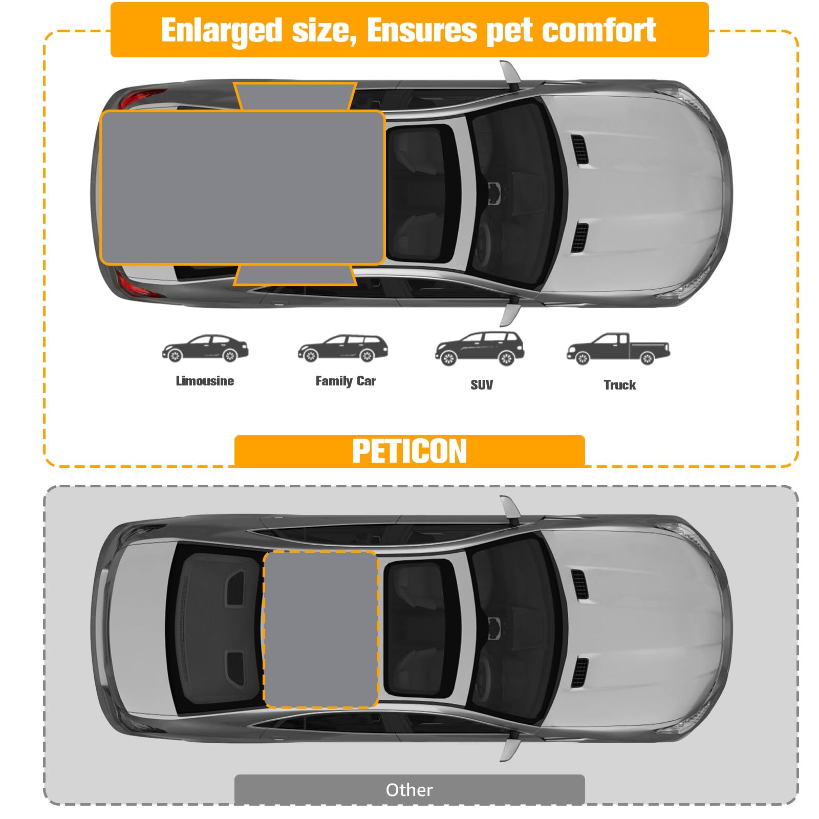 PETICON SUV Cargo Liner PU leather close-up highlights scratch-resistance