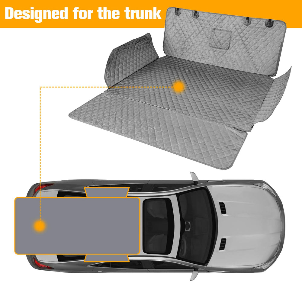 PETICON SUV Cargo Liner waterproof fabric shields interior from spills and mud.
