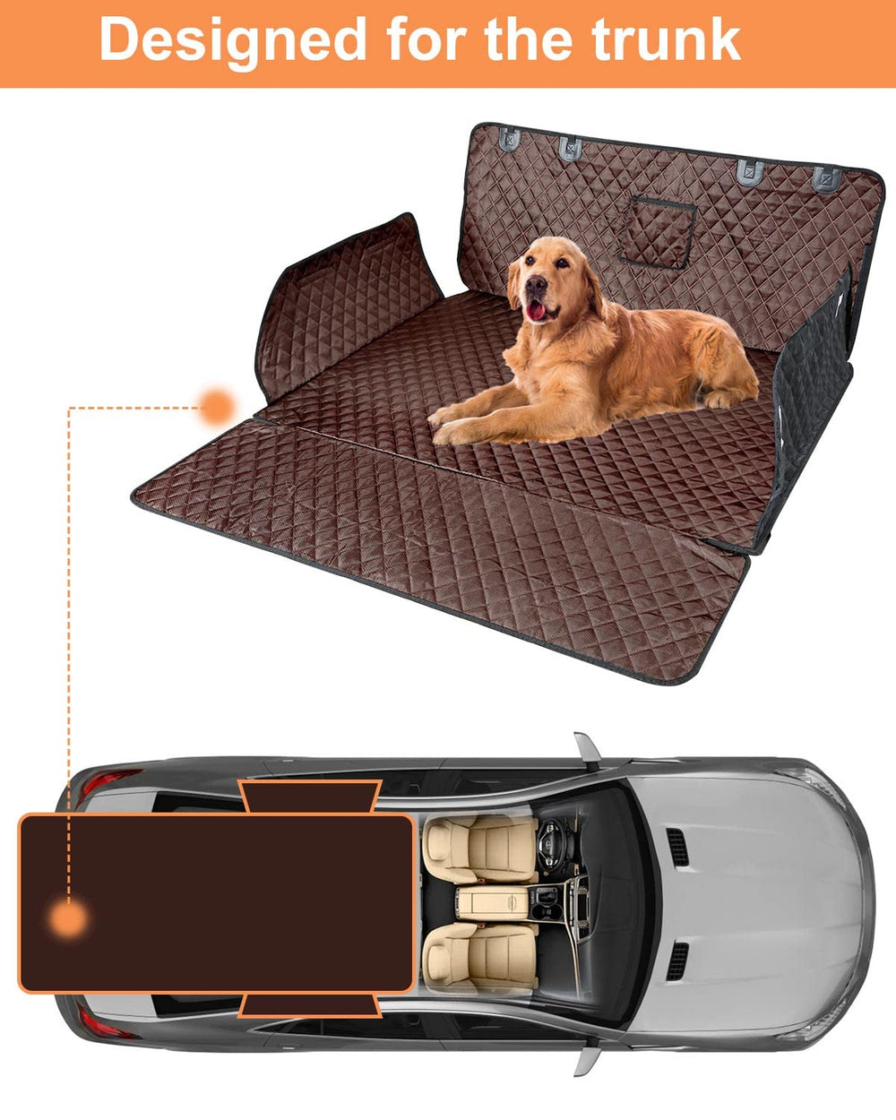 PETICON SUV Cargo Liner waterproof-layers keep car clean from spills