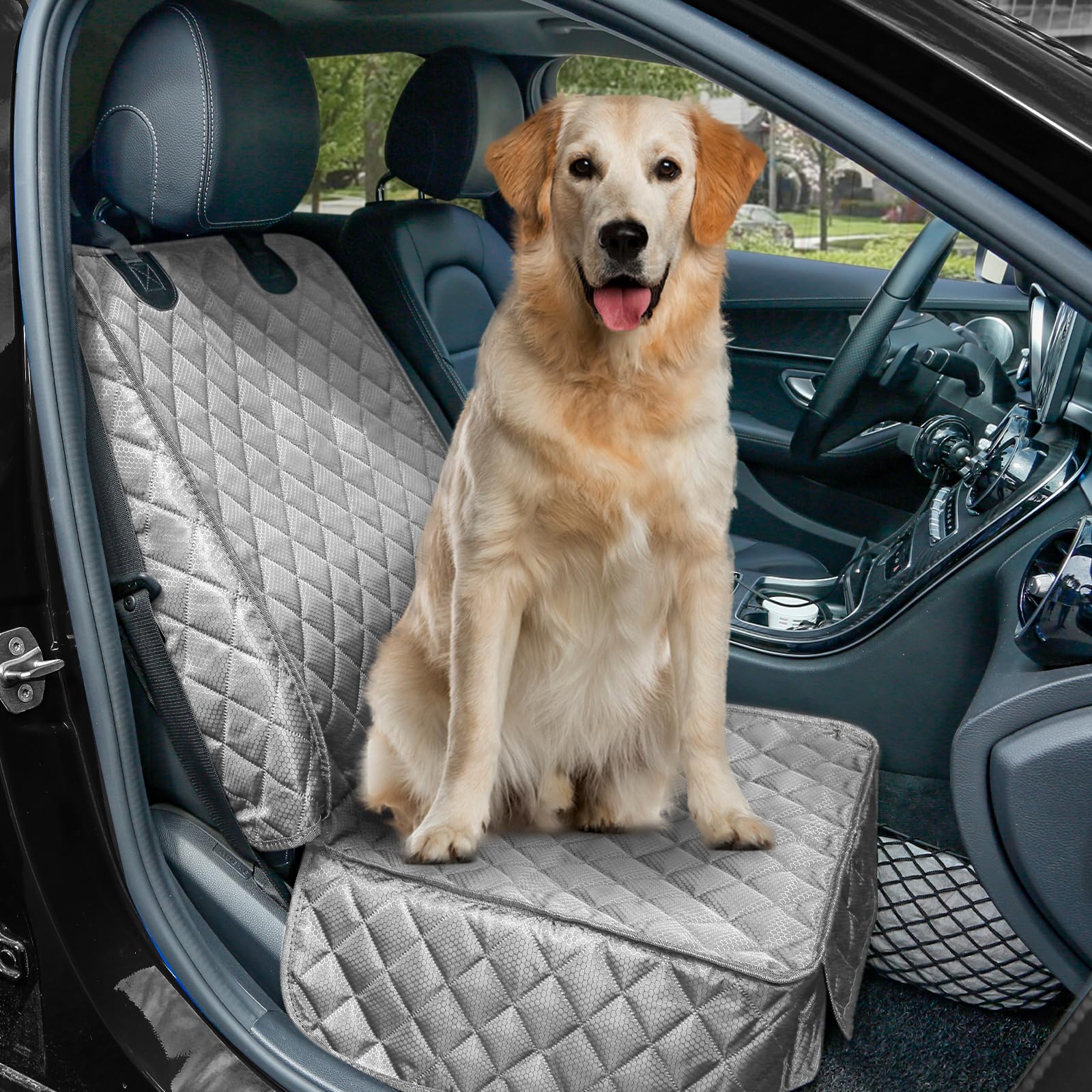 PETICON universal-fit front seat cover suitable for cars, trucks, SUVs, and Jeeps.
