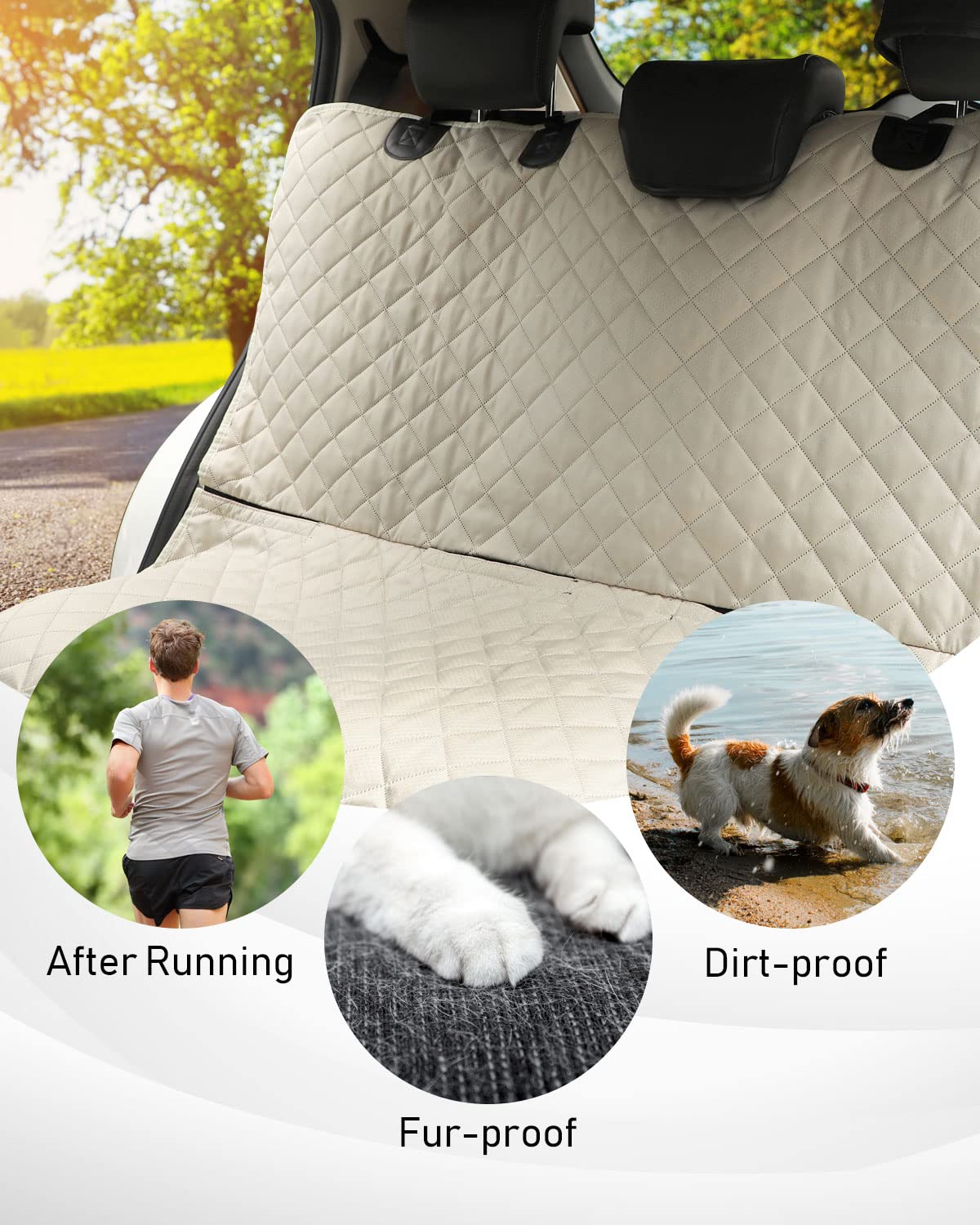PETICON Velcro openings enable easy child seat access for convenience.