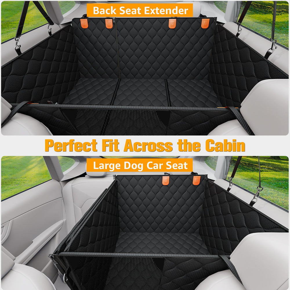 PETICON waterproof-back-seat-cover shields upholstery from fur and spills.