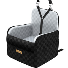 PETICON waterproof dog car seat front view shows protective liner that helps keep cars clean.