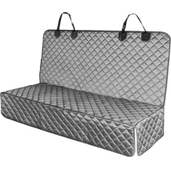 PETICON waterproof bench seat cover back view protects seats from spills and pet accidents.