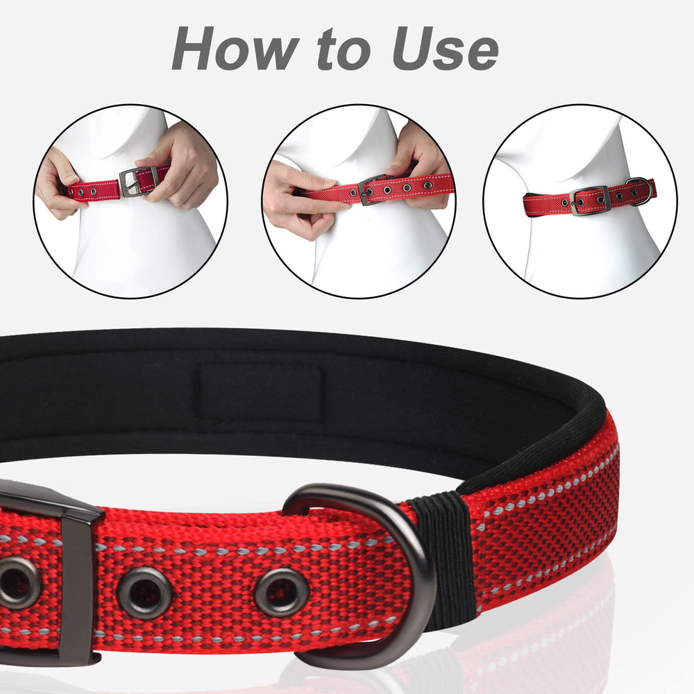 PetiFine durable knitted webbing dog collar built for daily use.