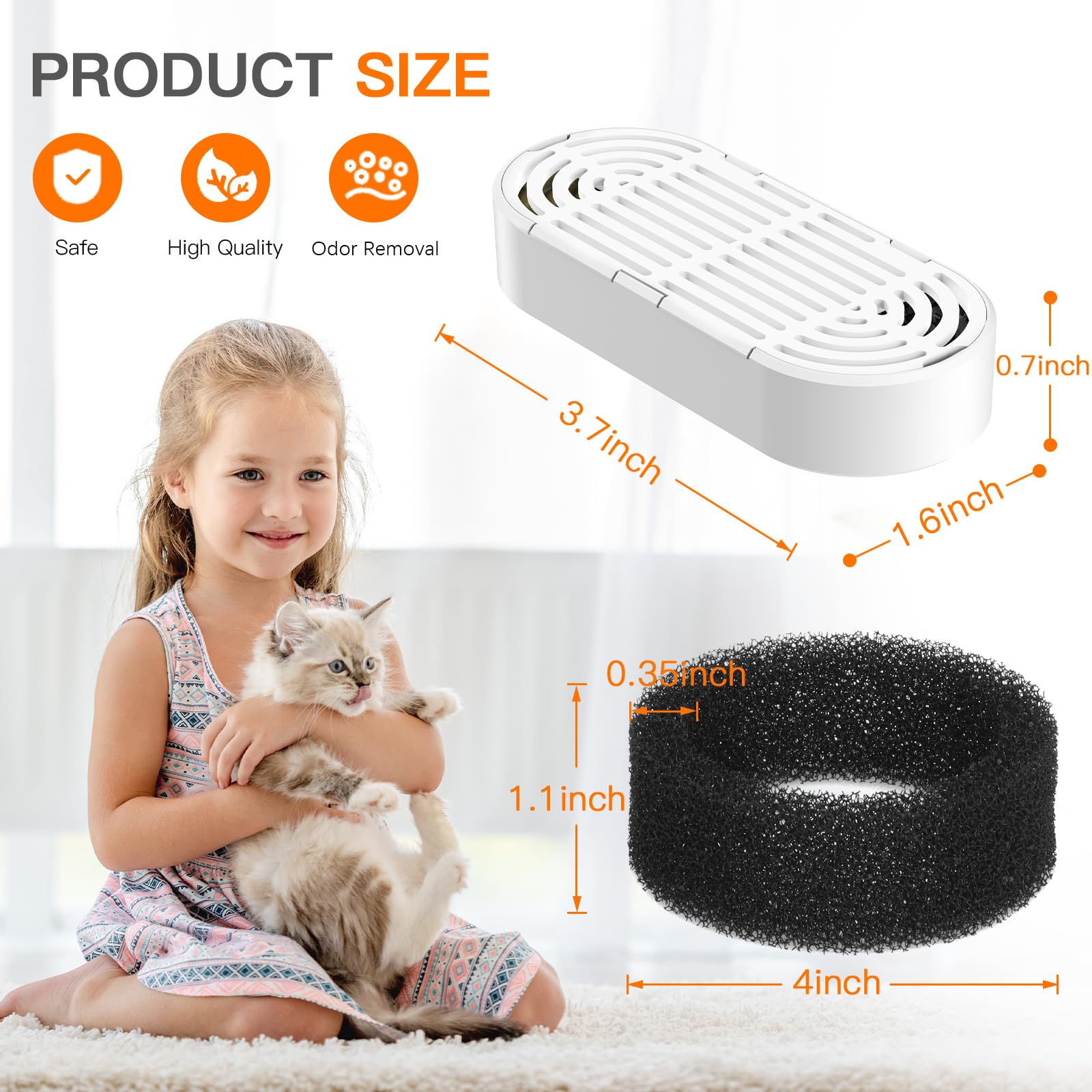 Petilog filtration helps remove hair and food residue for clearer water