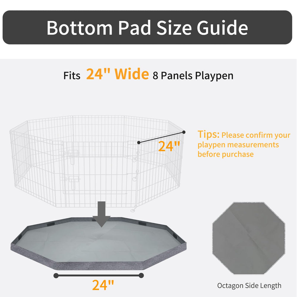 PETIME bottom pad with water-resistant coating protects floors during spills and light rain.