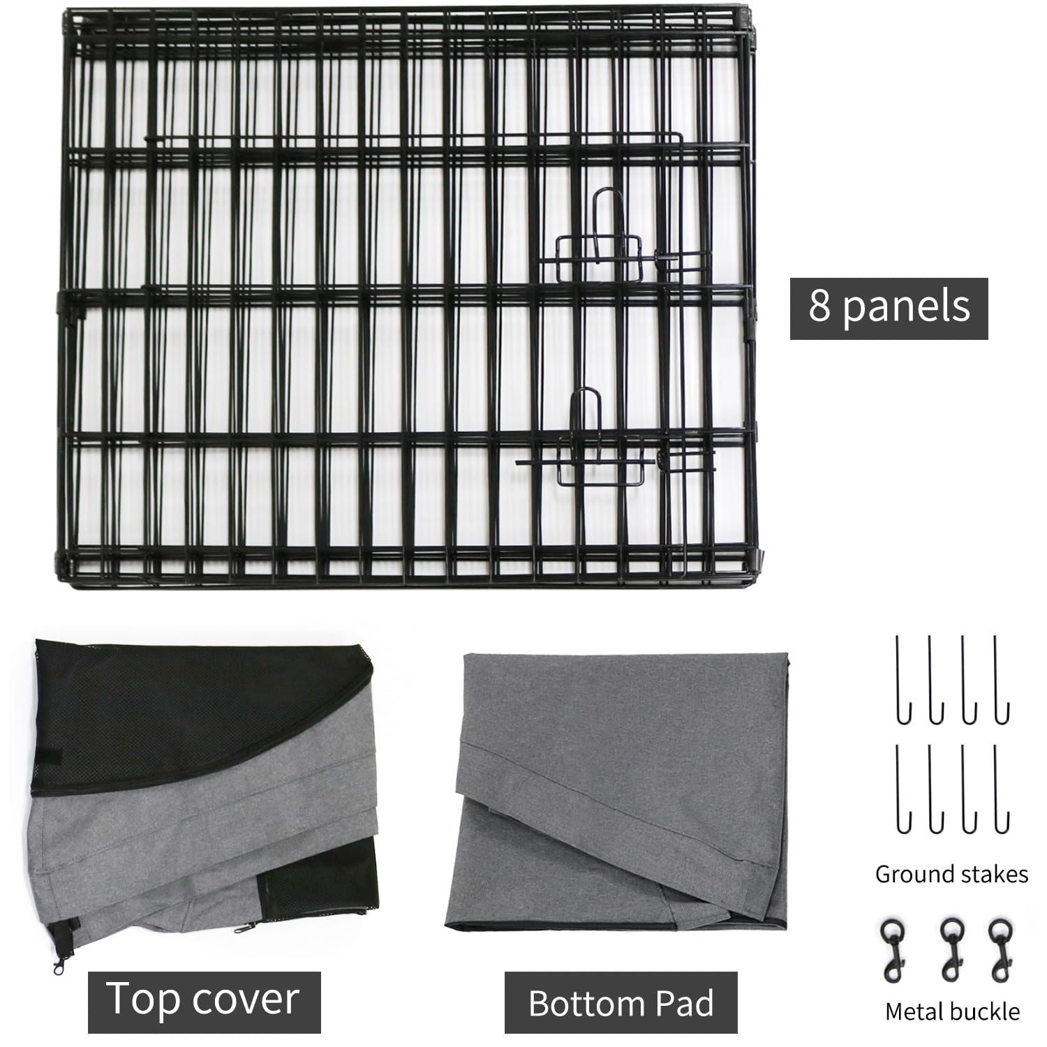 PETIME indoor-outdoor playpen offers versatile containment for small to medium pets