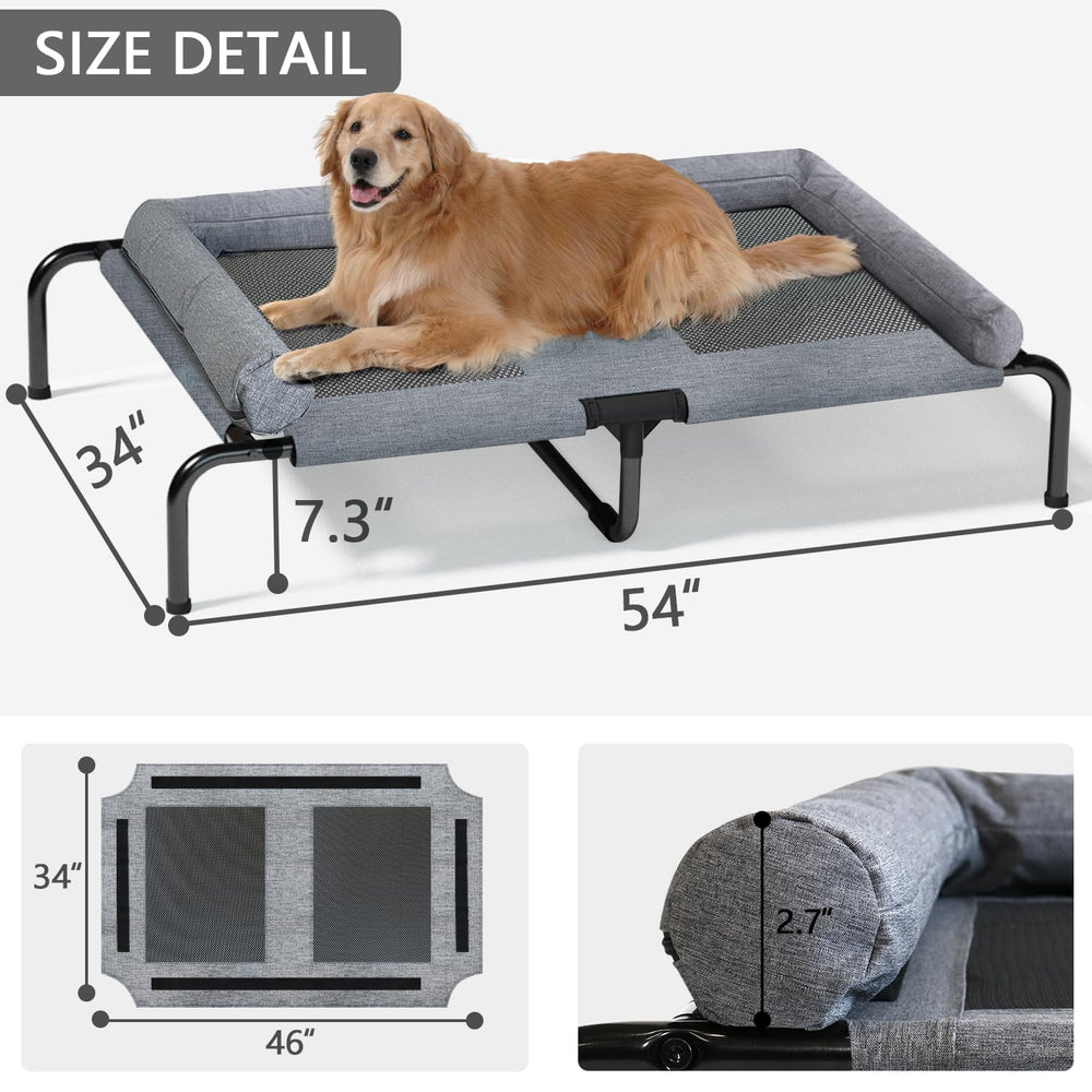 PETIME removable bolsters provide secure edges and easy cleaning.