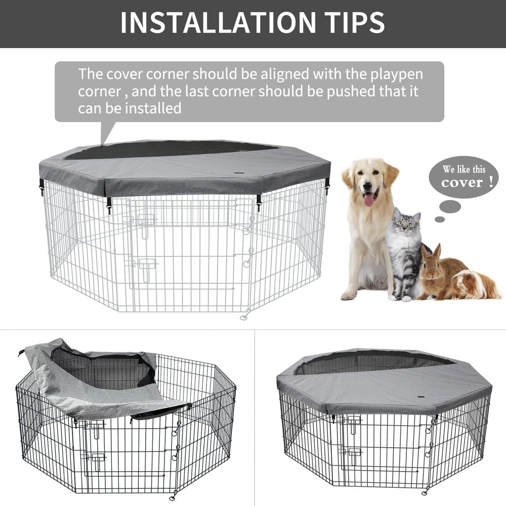 PETIME top cover prevents escape while keeping pets visible