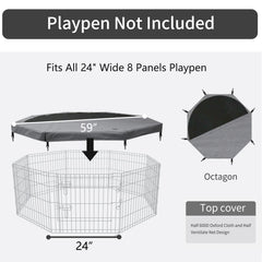 PETIME top cover sun shade in action keeps pets cool during play