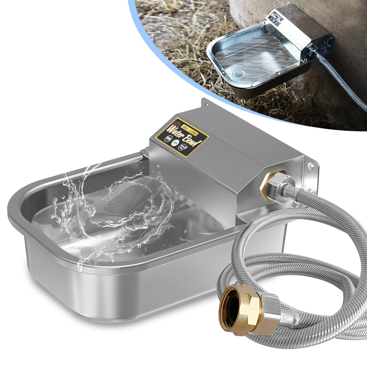 PETIMI automatic water dispenser front view supports multiple pets with continuous water