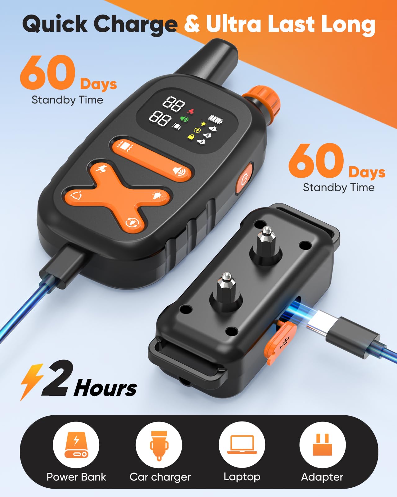 PETINBOX training-modes-beep-vibrate-shock shows multiple training options as needed.