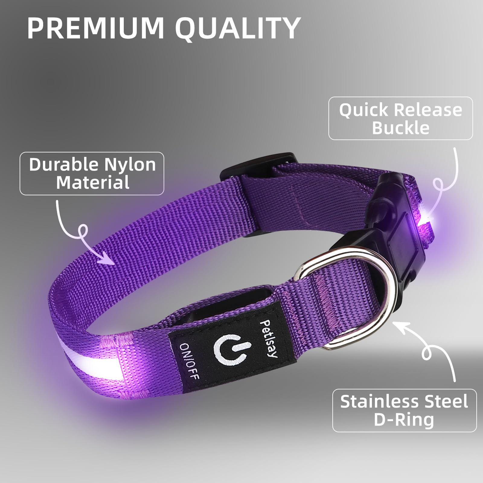PetIsay LED collar delivers 8-16 hour runtime per charge