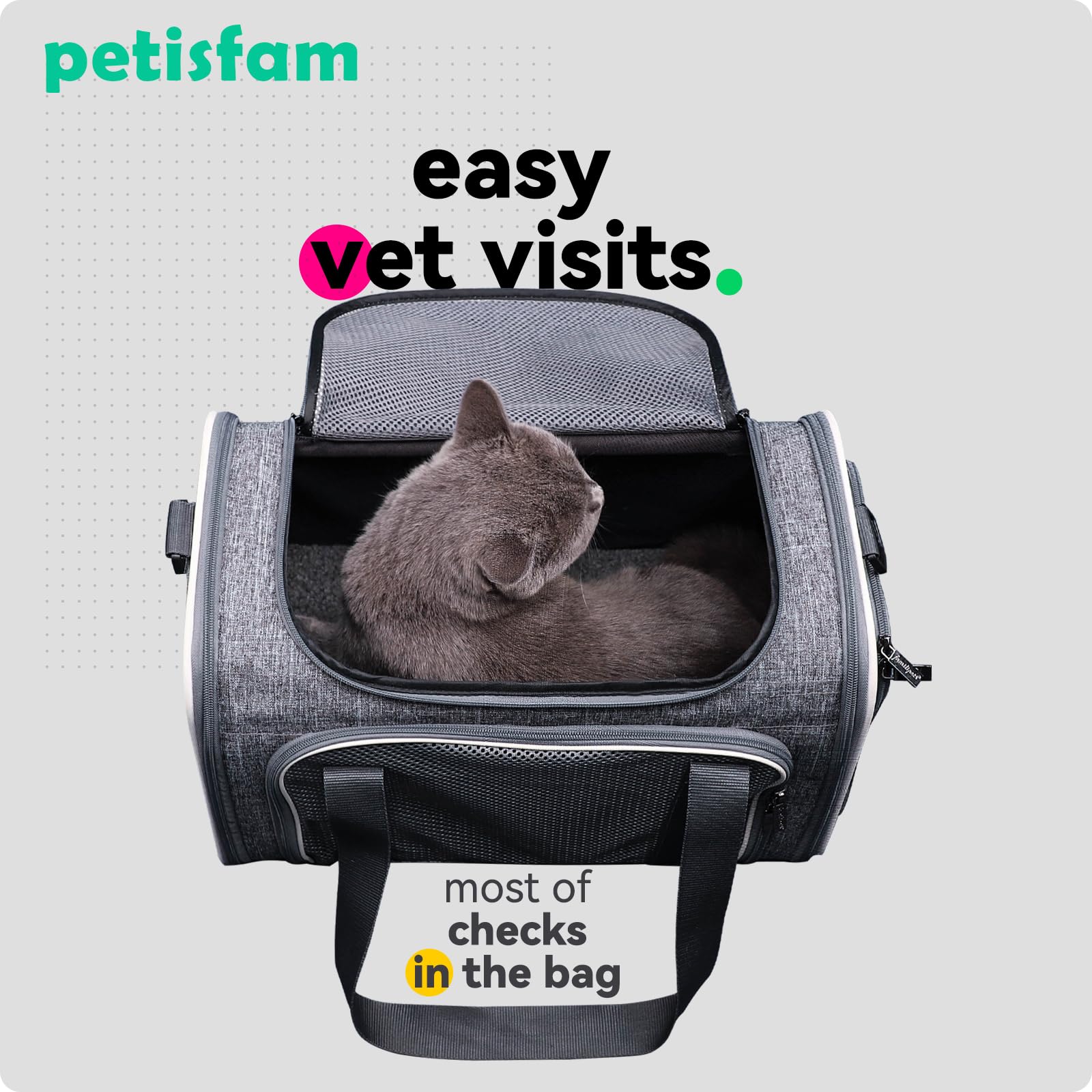 petisfam airline approved under-seat fit for cabin travel