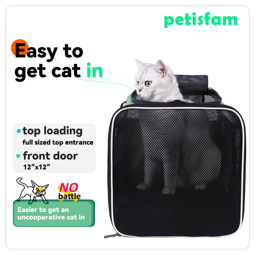 petisfam Easy Load Carrier top view highlighting breathable mesh
