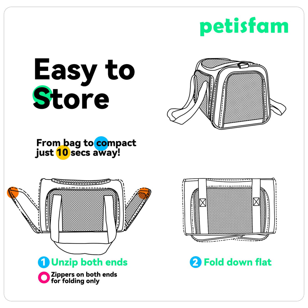 petisfam inside leash hook provides safety during car trips