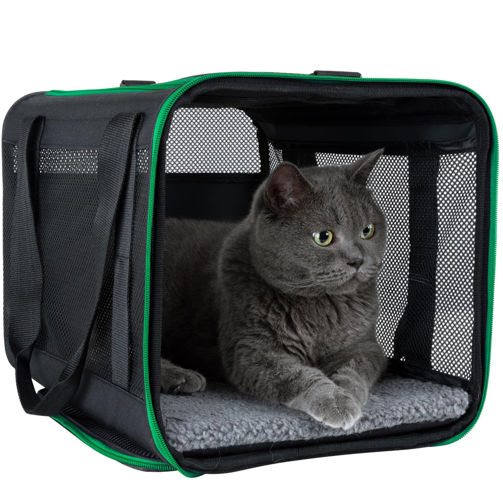 petisfam Quick-in Cat Carrier top entrance eases loading for vet visits