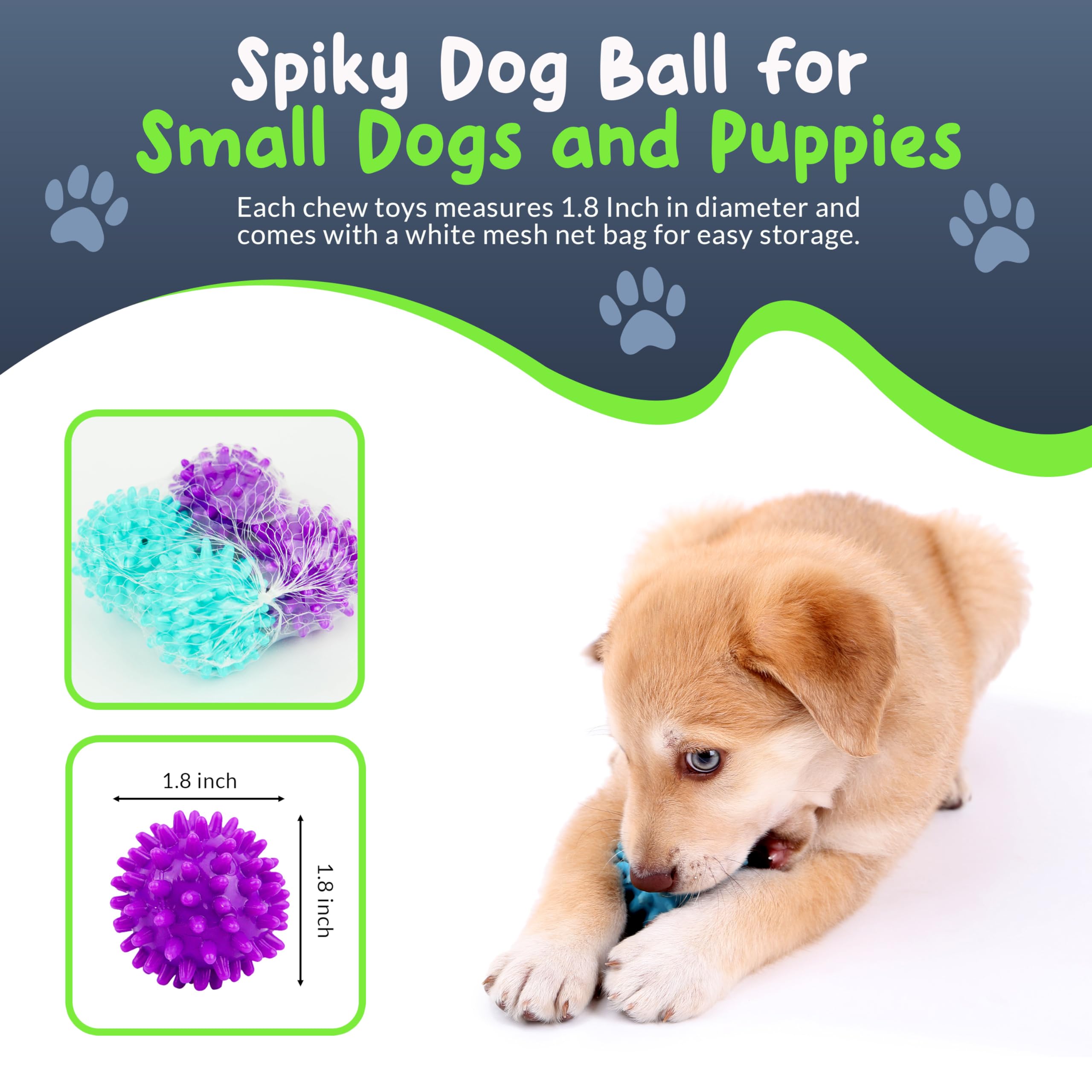 Petite Paws spiky ball teething massage to soothe gums