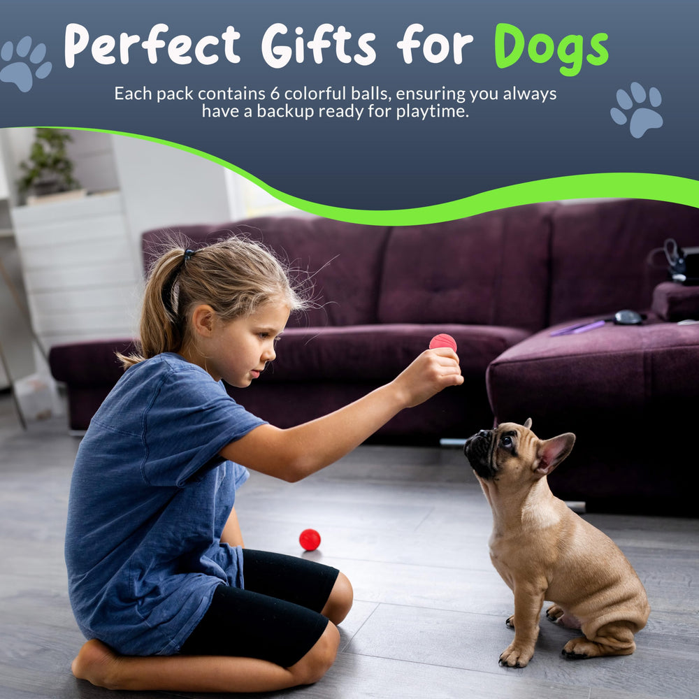 Petite Paws mesh storage bag keeps six balls organized