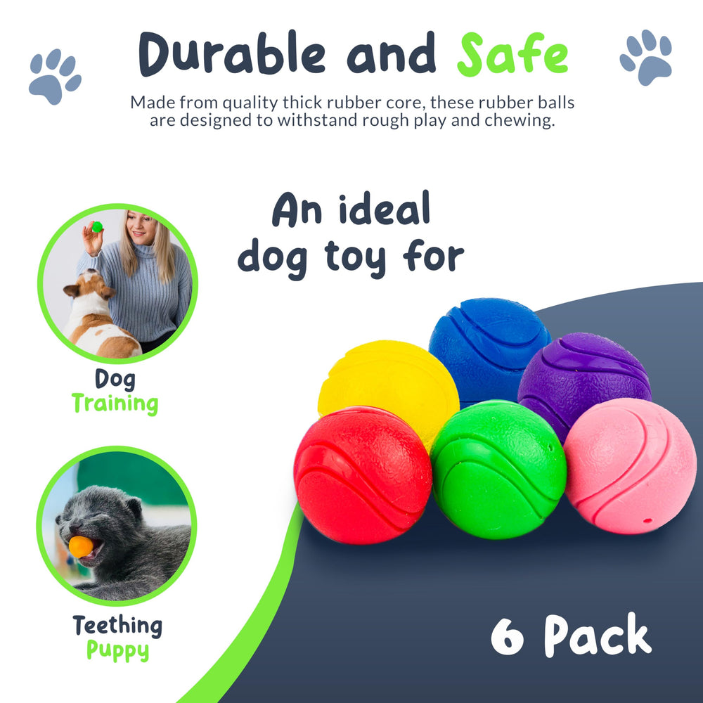Petite Paws SuperFetch purple ball colorful chew and fetch