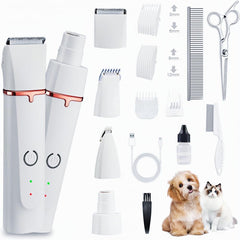 Petium 4in1 dog grooming kit packaging — convenient all-in-one home grooming.