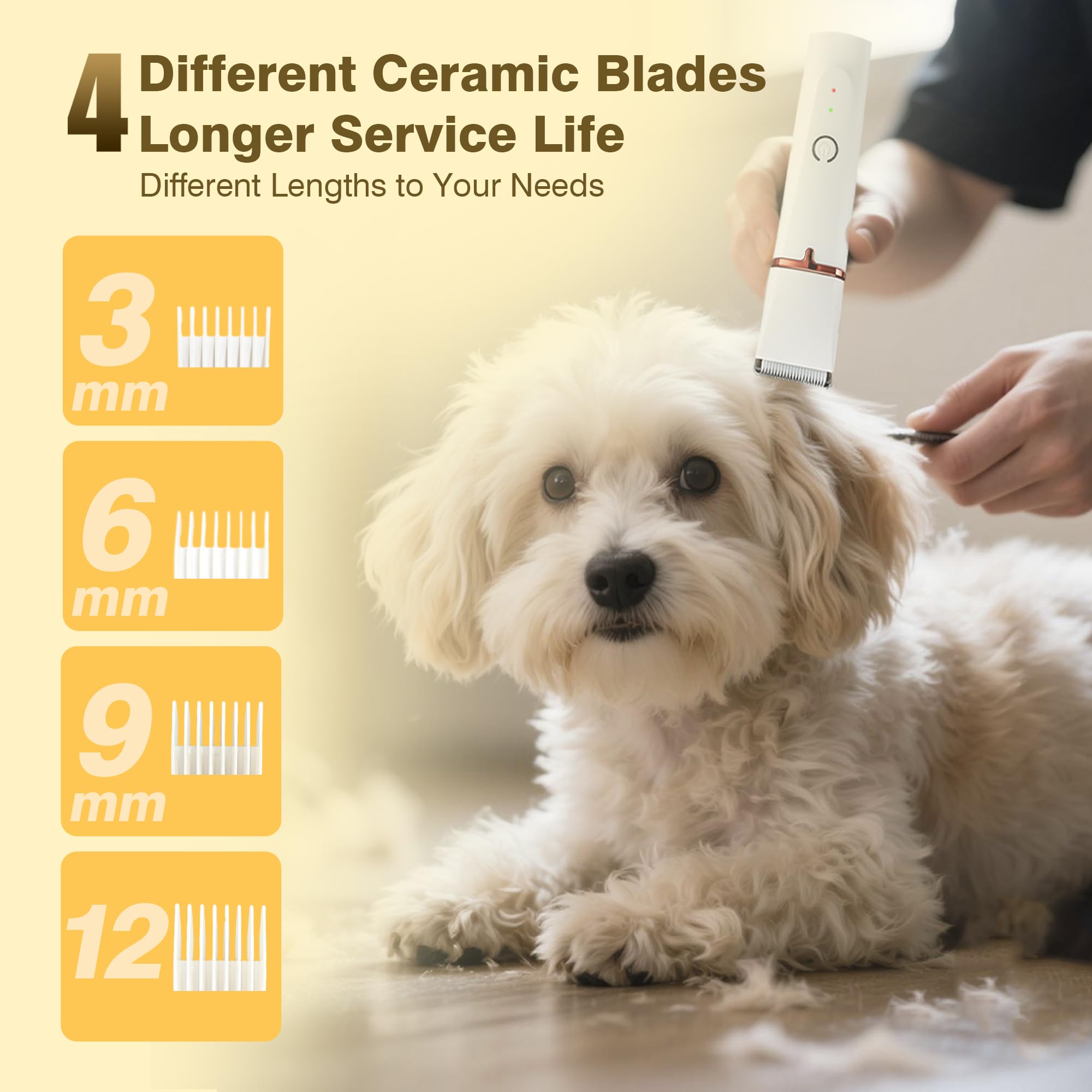 Petium ceramic stainless blades closeup — sharp glide with reduced tugging.